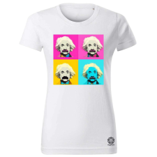 Magnolion Pop art Einstein v7 női póló - 19 szín, XS-2XL női póló