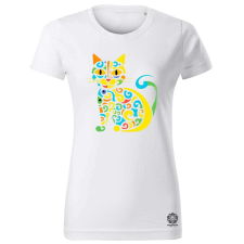 Magnolion Pop art graffiti macska v1 női póló - 19 szín, XS-2XL női póló