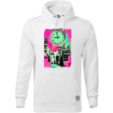 Magnolion Pop art idő kollázs v1 férfi pulóver - 19 szín, S-5XL