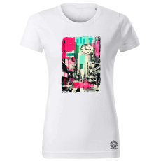 Magnolion Pop art idő kollázs v4 női póló - 19 szín, XS-2XL