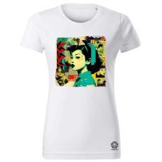 Magnolion Pop art kollázs v1 női póló - 19 szín, XS-2XL