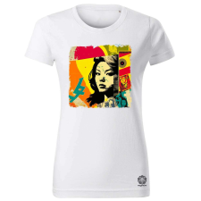 Magnolion Pop art kollázs v4 női póló - 19 szín, XS-2XL női póló