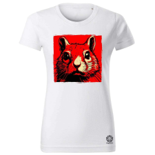 Magnolion Pop art mókus v3 női póló - 19 szín, XS-2XL női póló