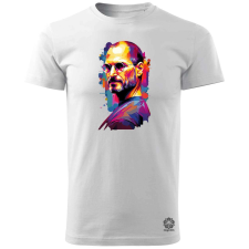 Magnolion Pop art Steve Jobs v5 férfi póló - 19 szín, S-3XL férfi póló