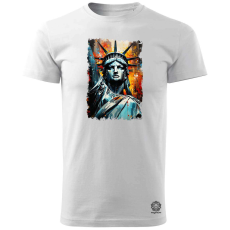 Magnolion Pop art Szabadság szobor v1 férfi póló - 19 szín, S-3XL