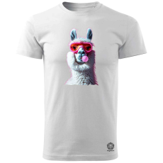 Magnolion Popart láma v1 férfi póló - 19 szín, S-3XL