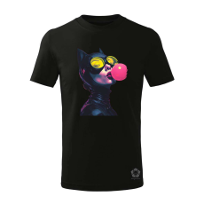 Magnolion Popart macskanő v4 gyerek póló - 11 szín, 4-12 éves