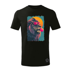 Magnolion Popart oroszlán v2 gyerek póló - 11 szín, 4-12 éves
