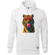 Magnolion Popart tigris v1 férfi pulóver - 19 szín, S-5XL férfi pulóver, kardigán