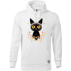 Magnolion Pozitív alakzat negatív tér macska v9 férfi pulóver - 19 szín, S-5XL