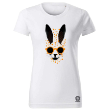 Magnolion Pozitív alakzat negatív tér nyúl v1 női póló - 19 szín, XS-2XL női póló