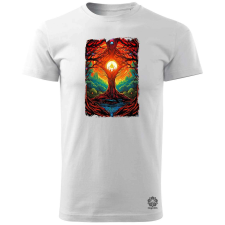 Magnolion Pszichedelikus Az élet fája v11 férfi póló - 19 szín, S-3XL férfi póló