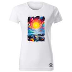Magnolion Pszichedelikus bolygók v12 női póló - 19 szín, XS-2XL