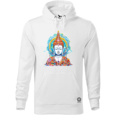 Magnolion Pszichedelikus Buddha v6 férfi pulóver - 19 szín, S-5XL
