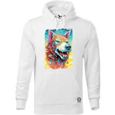 Magnolion Pszichedelikus farkas fantázia v2 férfi pulóver - 19 szín, S-5XL férfi pulóver, kardigán
