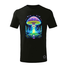 Magnolion Pszichedelikus gomba UFO v1 gyerek póló - 11 szín, 4-12 éves