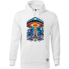 Magnolion Pszichedelikus gomba UFO v3 férfi pulóver - 19 szín, S-5XL férfi pulóver, kardigán