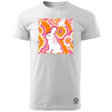 Magnolion Pszichedelikus nyuszi v13 férfi póló - 19 szín, S-3XL