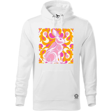 Magnolion Pszichedelikus nyuszi v23 férfi pulóver - 19 szín, S-5XL