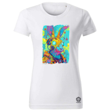 Magnolion Pszichedelikus nyuszi v31 női póló - 19 szín, XS-2XL női póló