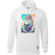 Magnolion Pszichedelikus róka fantázia férfi pulóver - 19 szín, S-5XL férfi pulóver, kardigán