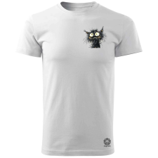 Magnolion Rajz cica zseb v16 férfi póló - 19 szín, S-3XL férfi póló