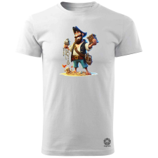 Magnolion Rajzfilm kalóz v4 férfi póló - 19 szín, S-3XL férfi póló