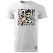 Magnolion Rajzfilm punk srác v19 férfi póló - 19 szín, S-3XL férfi póló