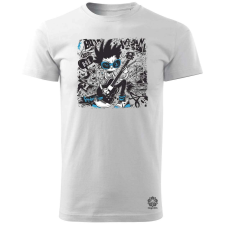 Magnolion Rajzfilm punk srác v27 férfi póló - 19 szín, S-3XL férfi póló