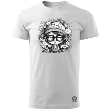 Magnolion Rajzfilm punk srác v47 férfi póló - 19 szín, S-3XL férfi póló