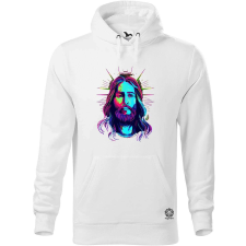 Magnolion Retró neon Jézus v2 férfi pulóver - 19 szín, S-5XL férfi pulóver, kardigán