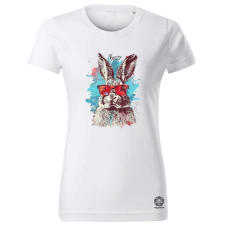 Magnolion Retró nyuszi v14 női póló - 19 szín, XS-2XL női póló