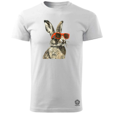 Magnolion Retró nyuszi v9 férfi póló - 19 szín, S-3XL