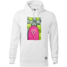Magnolion Rózsaszín oroszlán v1 férfi pulóver - 19 szín, S-5XL férfi pulóver, kardigán