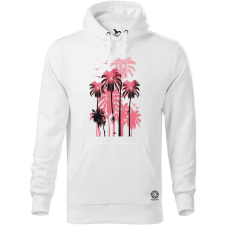 Magnolion Rózsaszín pálmák v1 férfi pulóver - 19 szín, S-5XL férfi pulóver, kardigán