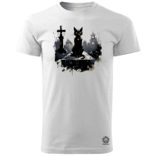 Magnolion Sátán macskája v1 férfi póló - 19 szín, S-3XL férfi póló