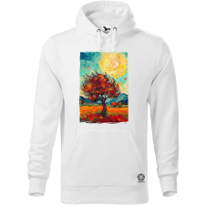 Magnolion Színes festett mező fantázia v1 férfi pulóver - 19 szín, S-5XL férfi pulóver, kardigán