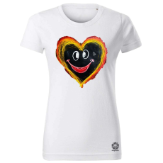 Magnolion Szív rajz v4 női póló - 19 szín, XS-2XL