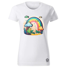 Magnolion Szivárvány felhő v2 női póló - 19 szín, XS-2XL