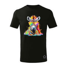 Magnolion Szivárvány zebra gyerek póló - 11 szín, 4-12 éves