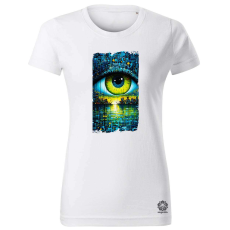 Magnolion Szürreál absztrakt táj v2 női póló - 19 szín, XS-2XL