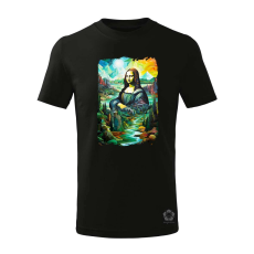 Magnolion Szürreális Mona Lisa v1 gyerek póló - 11 szín, 4-12 éves