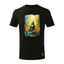 Magnolion Szürreális Mona Lisa v2 gyerek póló - 11 szín, 4-12 éves gyerek póló