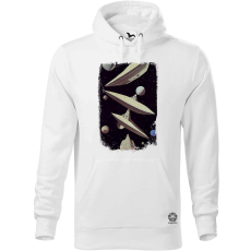 Magnolion Űrhajó digitális művészet v4 férfi pulóver - 19 szín, S-5XL