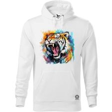 Magnolion Üvöltő tigris v2 férfi pulóver - 19 szín, S-5XL férfi pulóver, kardigán