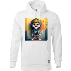Magnolion Vagány tetovált oroszlán férfi pulóver - 19 szín, S-5XL