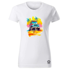 Magnolion Vibráló nyaralás v2 női póló - 19 szín, XS-2XL
