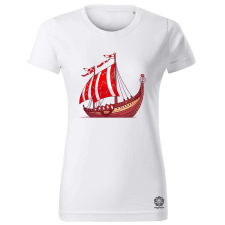 Magnolion Viking hosszúhajó v6 női póló - 19 szín, XS-2XL női póló