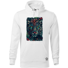 Magnolion Virágba borult párduc v2 férfi pulóver - 19 szín, S-5XL
