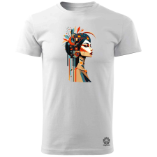 Magnolion Virágos geometria fantázia v1 férfi póló - 19 szín, S-3XL férfi póló